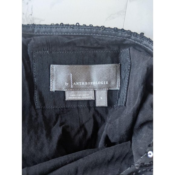 Anthropologie Starling Sequined Tie Tunic Dress S - Picture 7 of 10